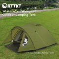 4.5kg 녹색 야외 캠핑 이중 레이어 텐트